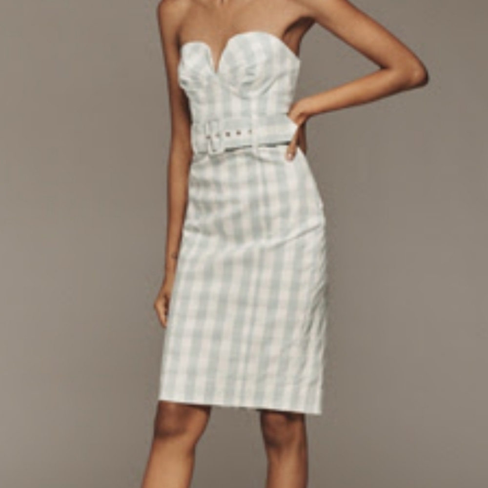 NWT Maeve Strapless Sweetheart Fitted Midi Dress